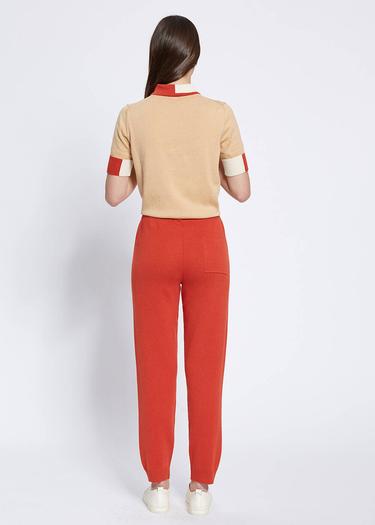  Knitss Merino Yün Karışımlı Turuncu Triko Pantolon