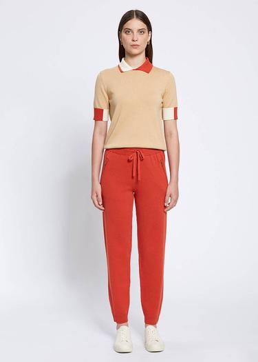  Knitss Merino Yün Karışımlı Turuncu Triko Pantolon