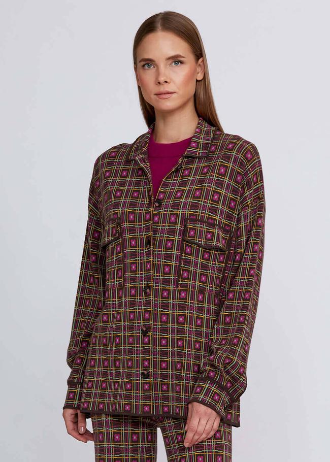  Knitss Jakar Desenli Rahat Kesim Triko Ceket