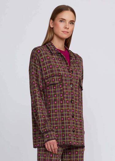  Knitss Jakar Desenli Rahat Kesim Triko Ceket