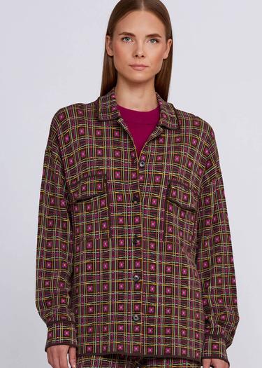  Knitss Jakar Desenli Rahat Kesim Triko Ceket