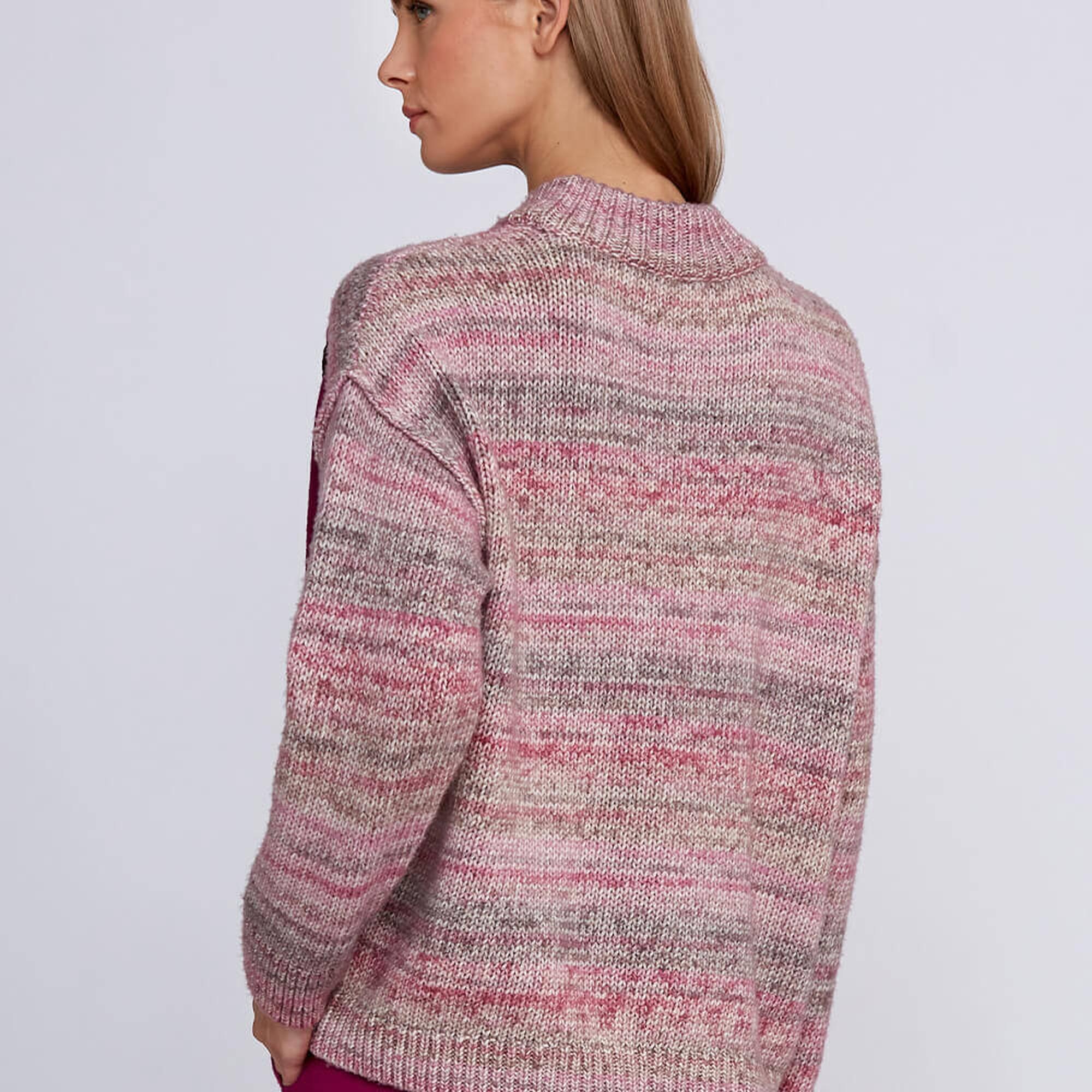 Knitss Organik Pamuk Yün Karışımlı Pembe Triko