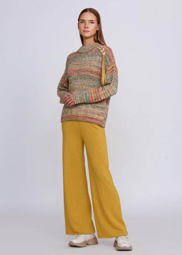  Knitss Organik Pamuk Yün Karışımlı Çok Renkli Triko