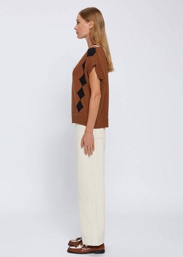  Knitss Organik Pamuk Oversıze Triko Yelek