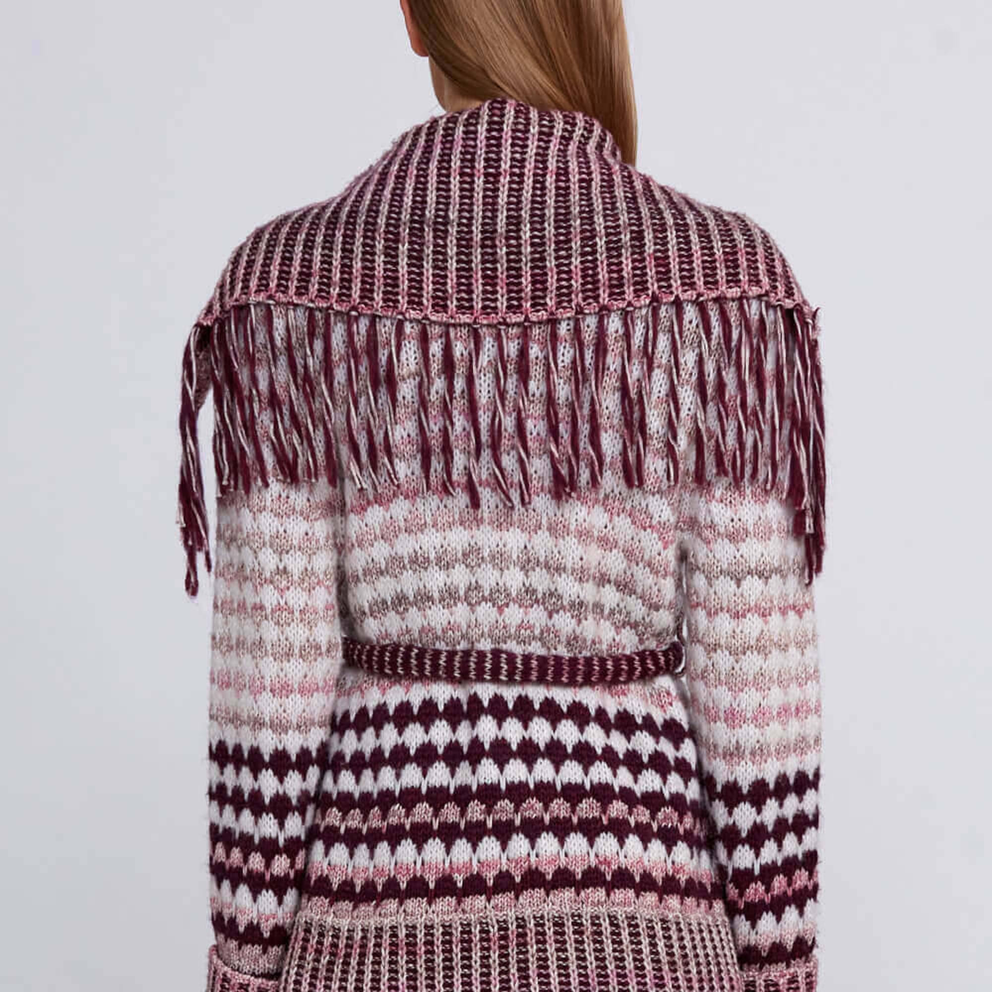 Knitss Organik Pamuk Yün Karışımlı Pembe Triko Hırka