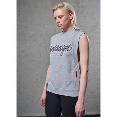  Nasaqu Kadın Kyz Nakışlı İkonik Gri Krom Top