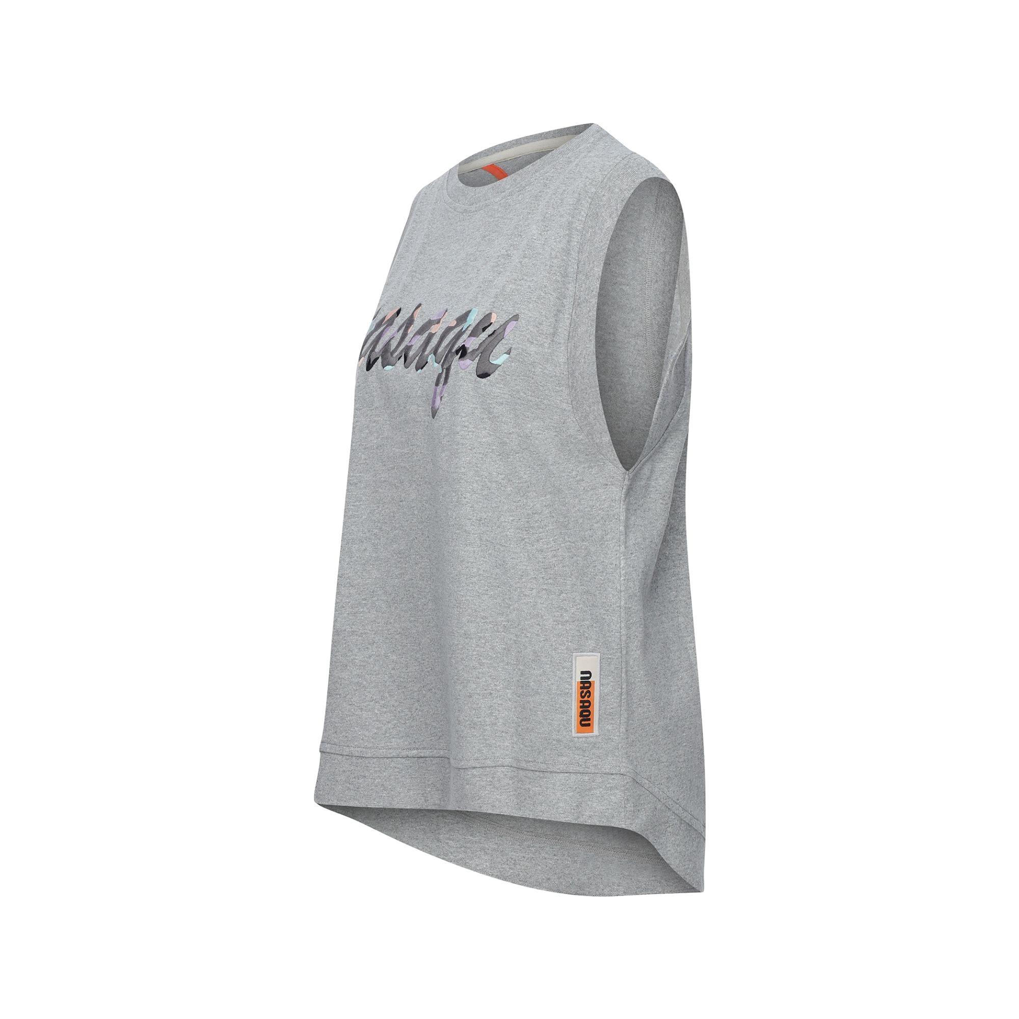 Nasaqu Kadın Kyz Nakışlı İkonik Gri Krom Top