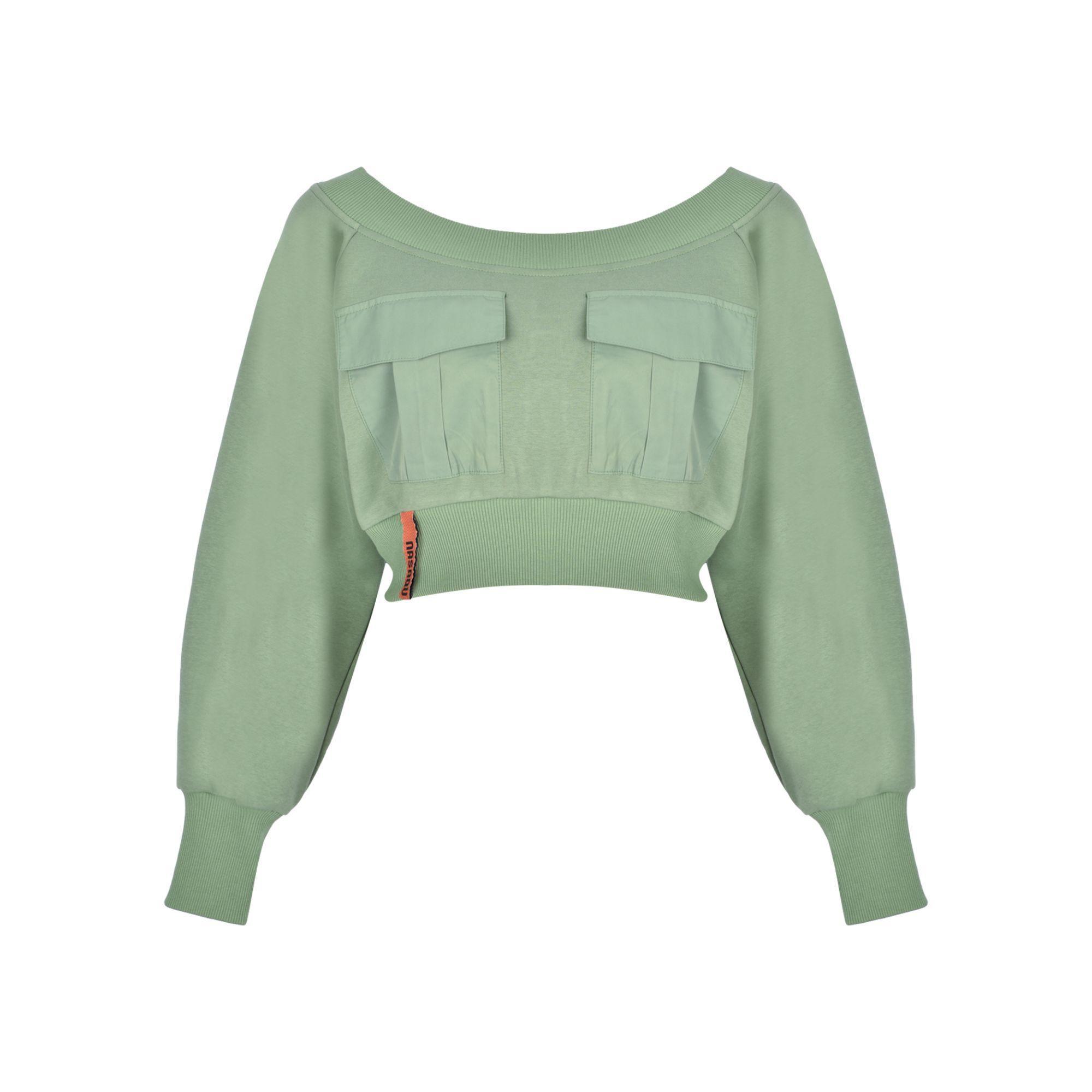 Nasaqu Kadın Skater Girl Çimen Yeşili Crop Top