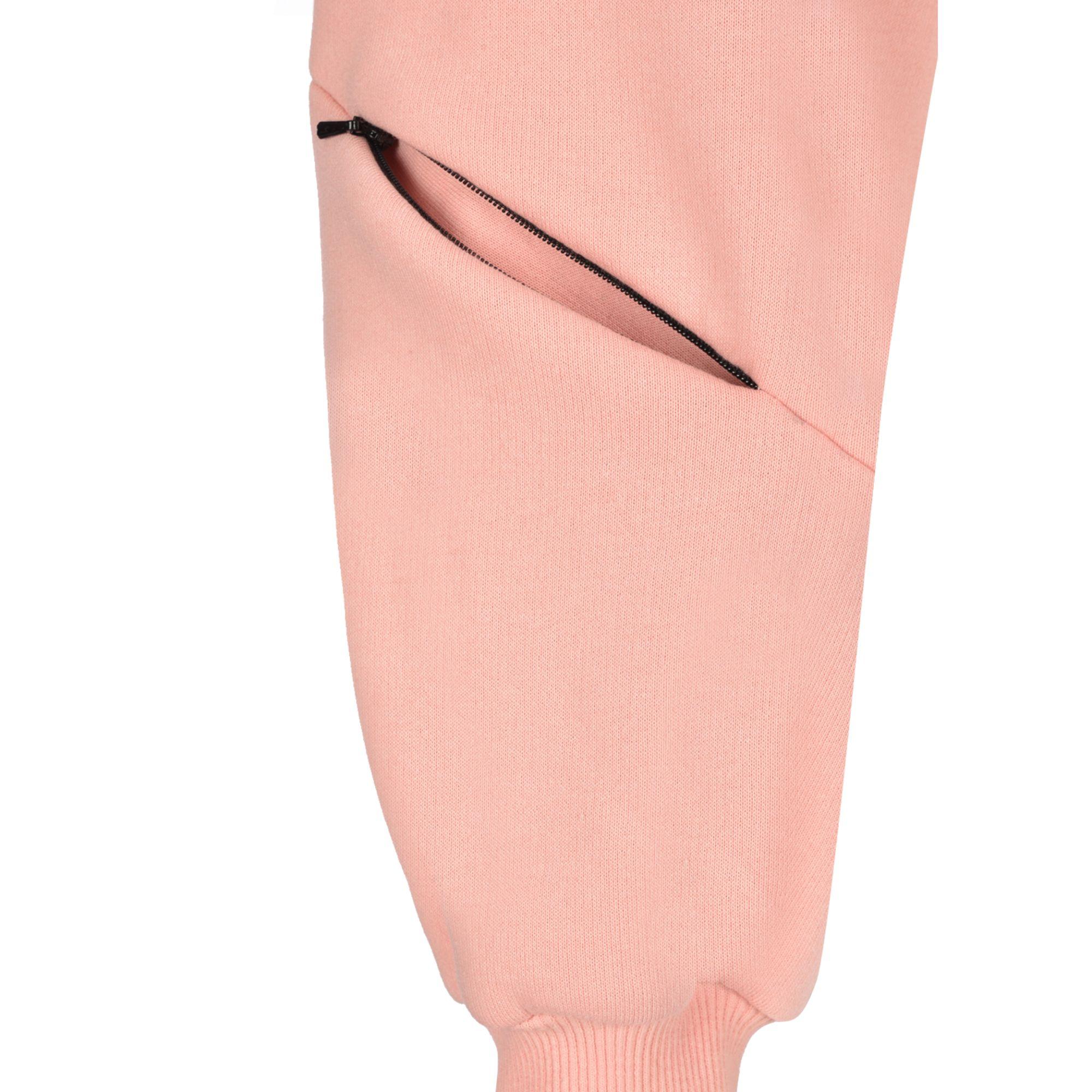 Nasaqu Kadın Açık Omuzlu Pembe Crop Top Hoodie