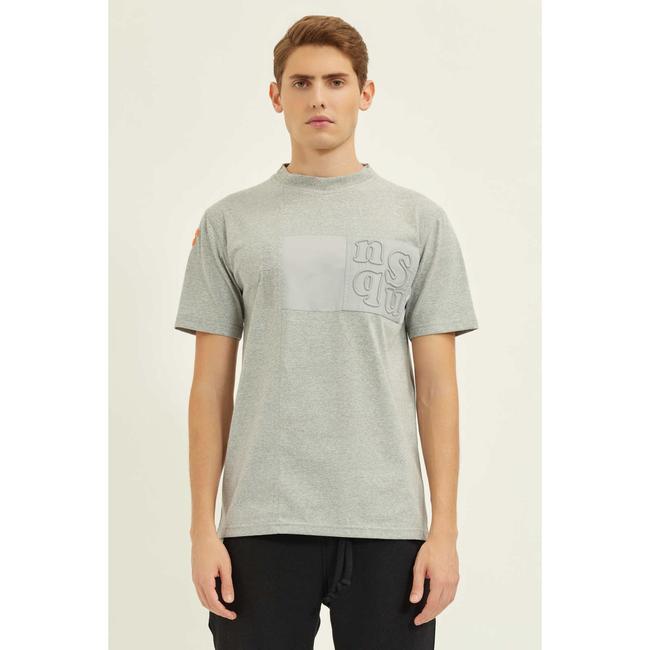  Nasaqu Erkek Uru City Gri Krom T-Shirt
