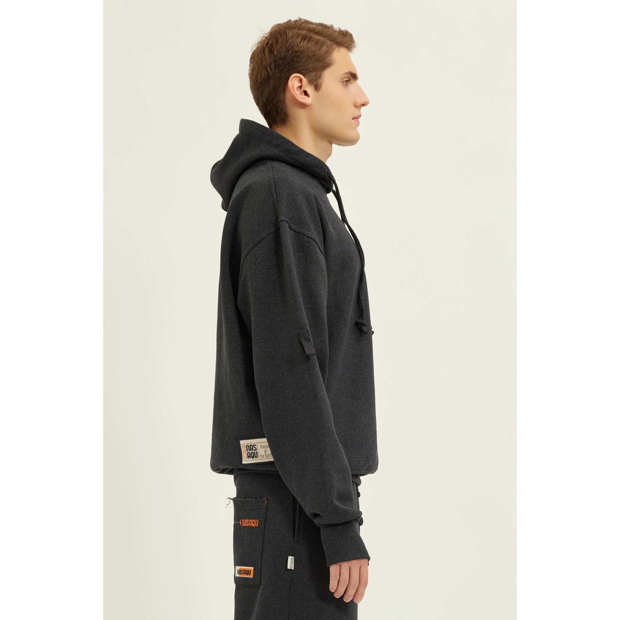 Nasaqu Erkek Isatum Kapüşonlu Antrasit Sweat