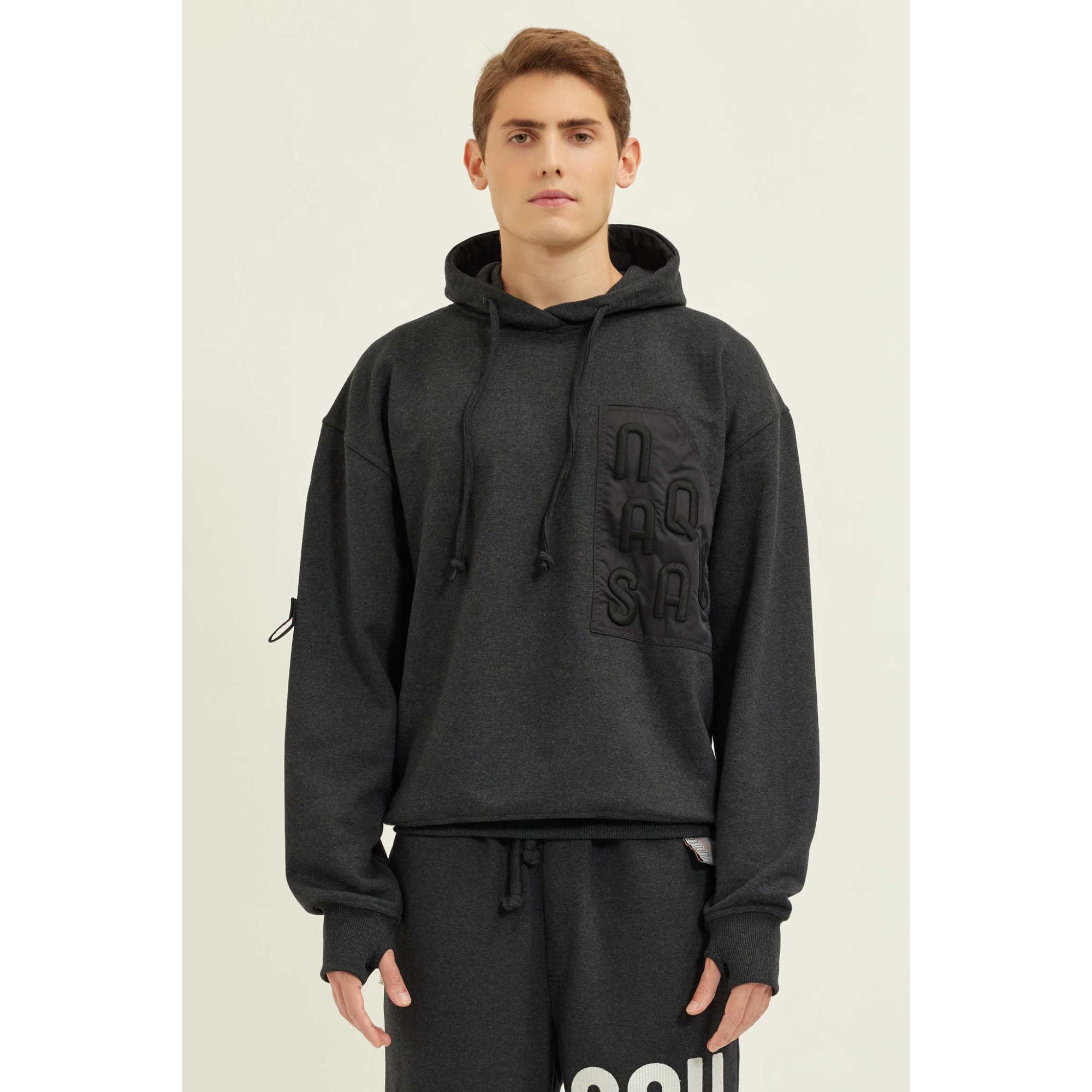  Nasaqu Erkek Isatum Kapüşonlu Antrasit Sweat