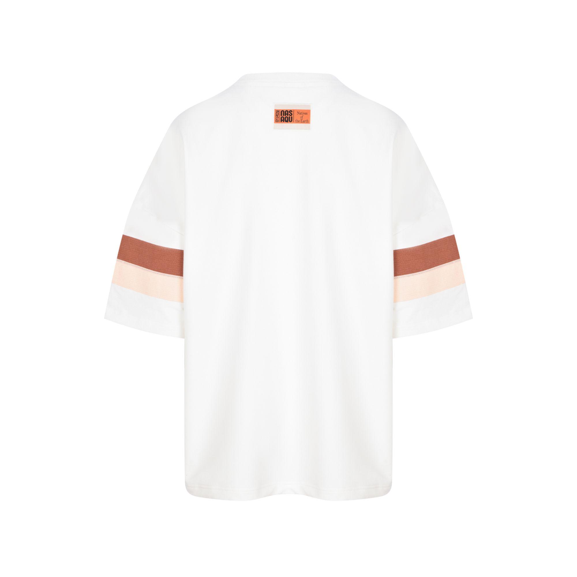 Nasaqu Erkek Subar Oversize Ekru T-Shirt