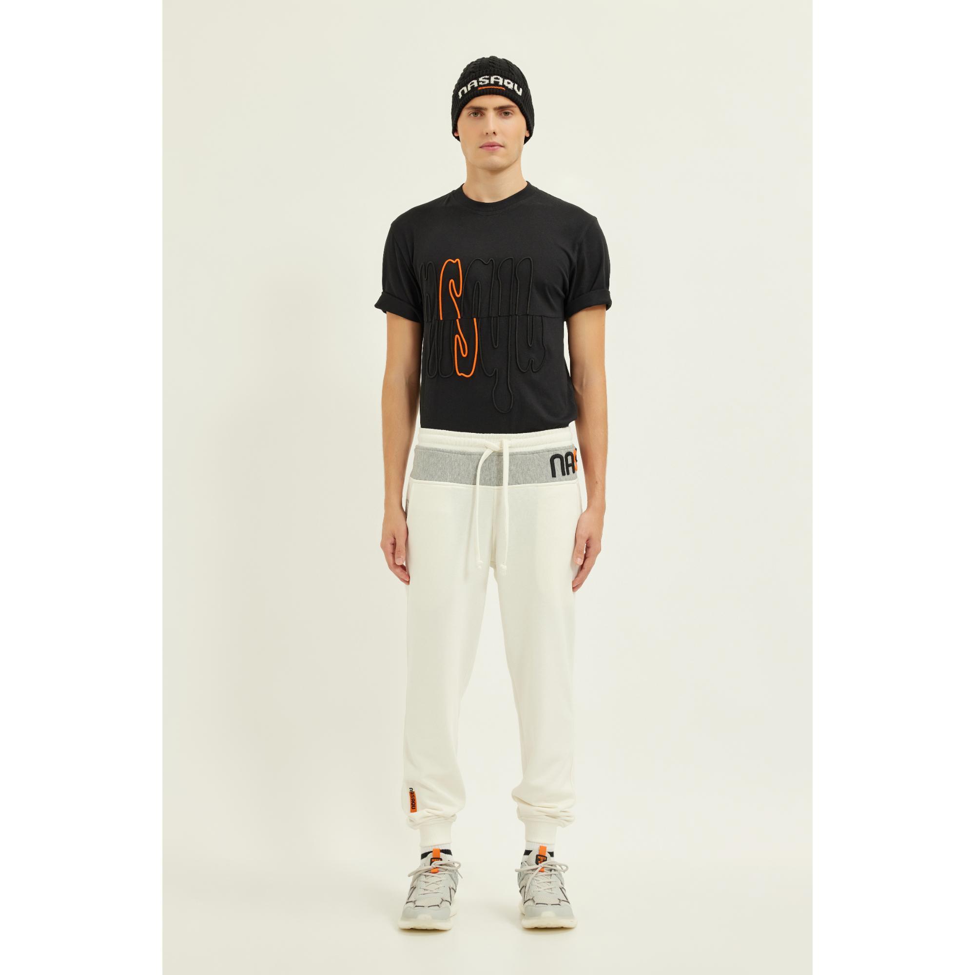 Nasaqu Unisex Rebu Jogger Beyaz Eşofman Altı