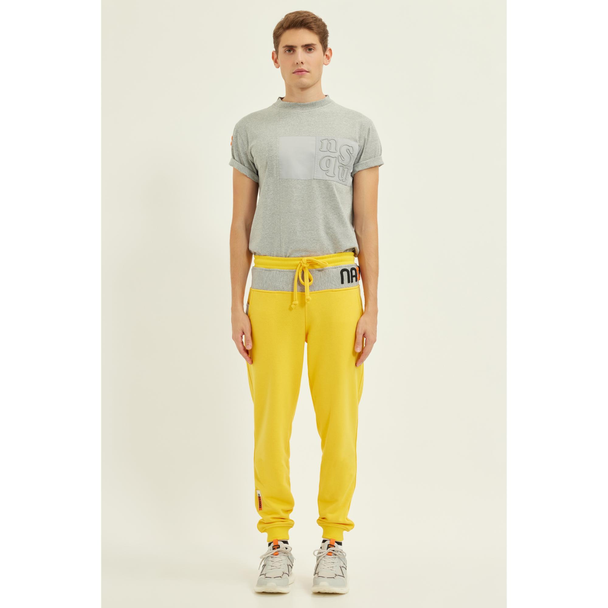 Nasaqu Unisex Rebu Jogger Sarı Eşofman Altı