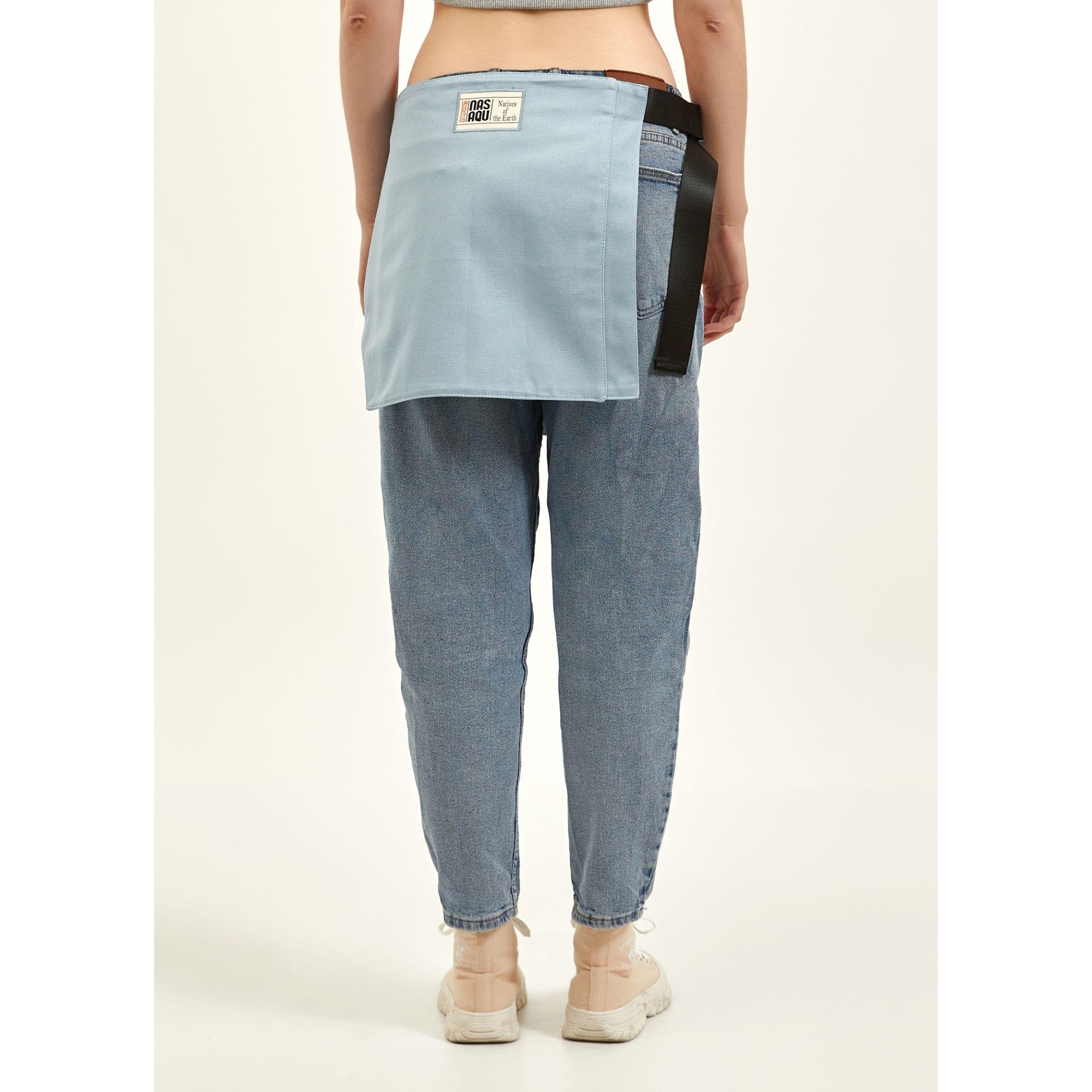 Nasaqu Unisex Aqru Açık Mavi Bel Çantası