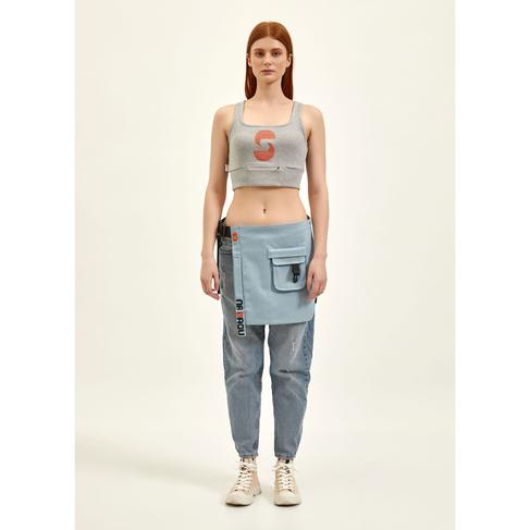  Nasaqu Unisex Aqru Açık Mavi Bel Çantası