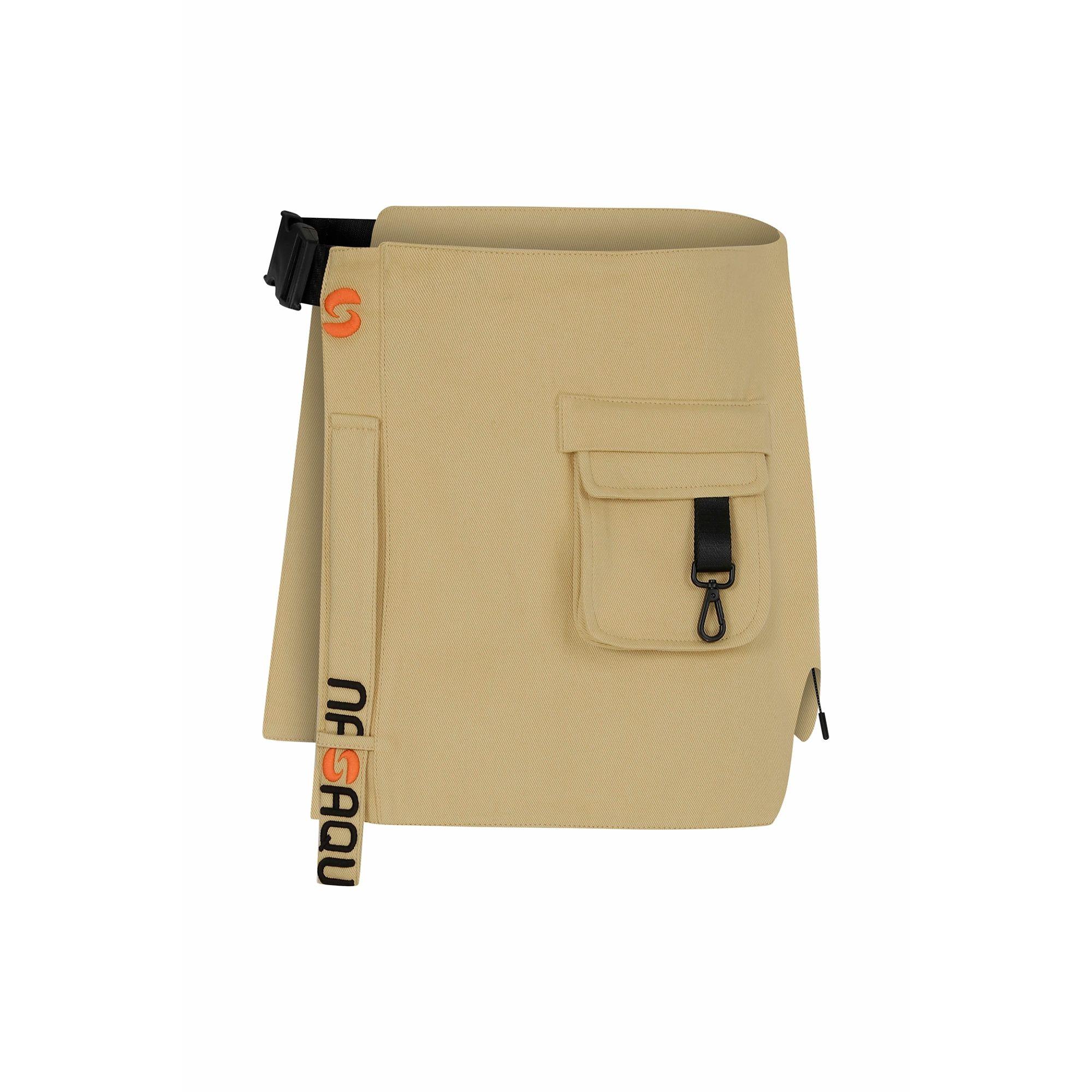 Nasaqu Unisex Aqru Bej Bel Çantası