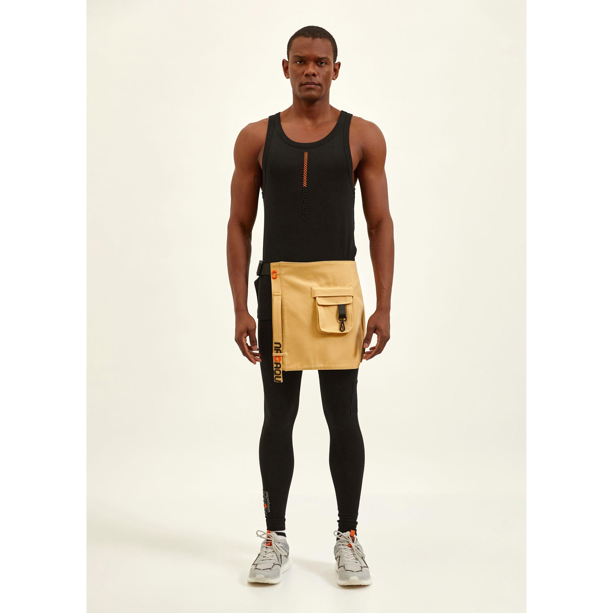 Nasaqu Unisex Aqru Bej Bel Çantası