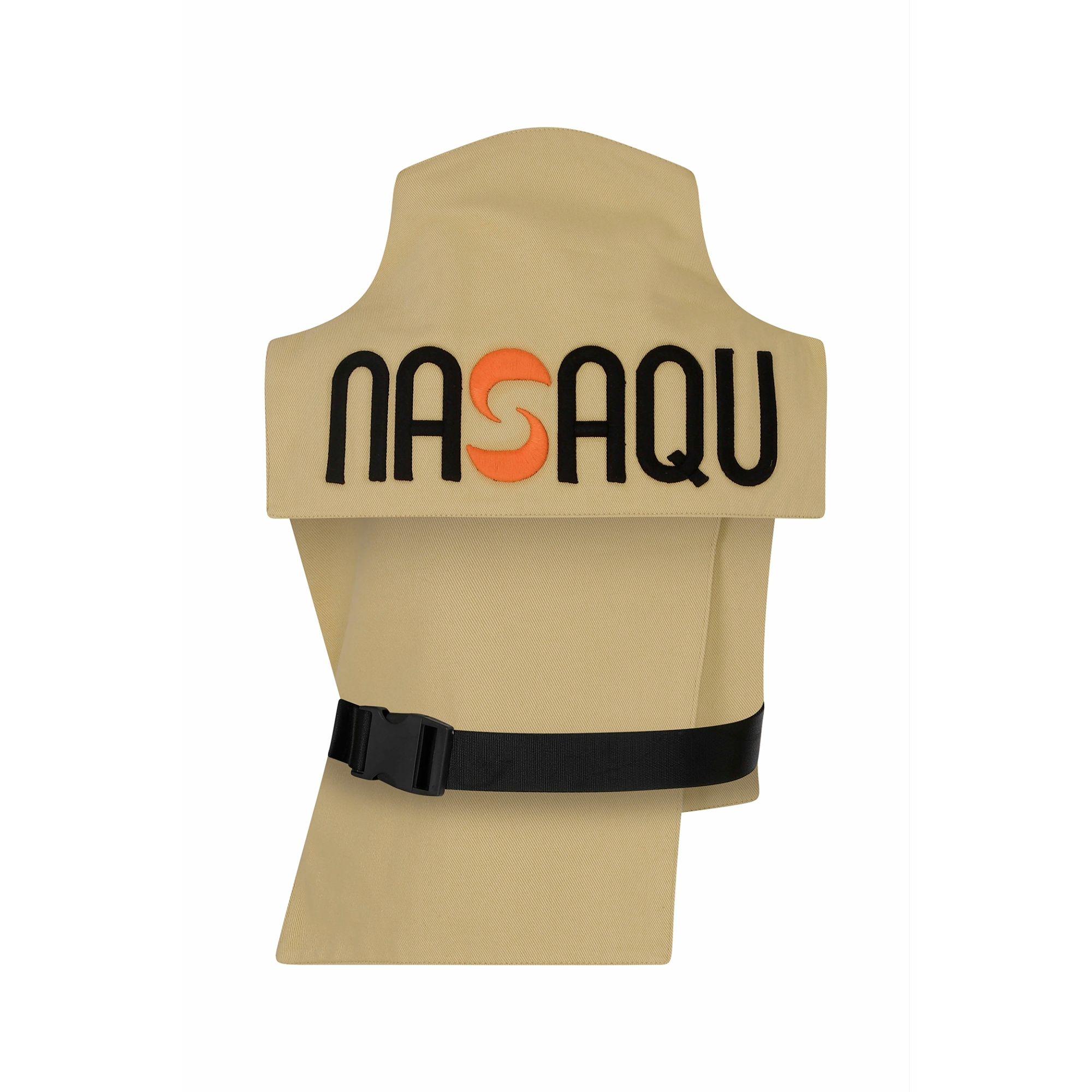 Nasaqu Unisex Ush Yüksek Yaka Bej Yelek