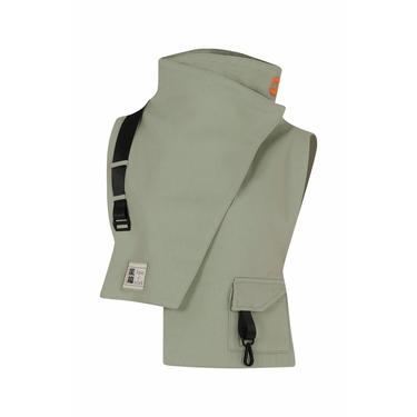  Nasaqu Unisex Ush Yüksek Yaka Haki Yelek