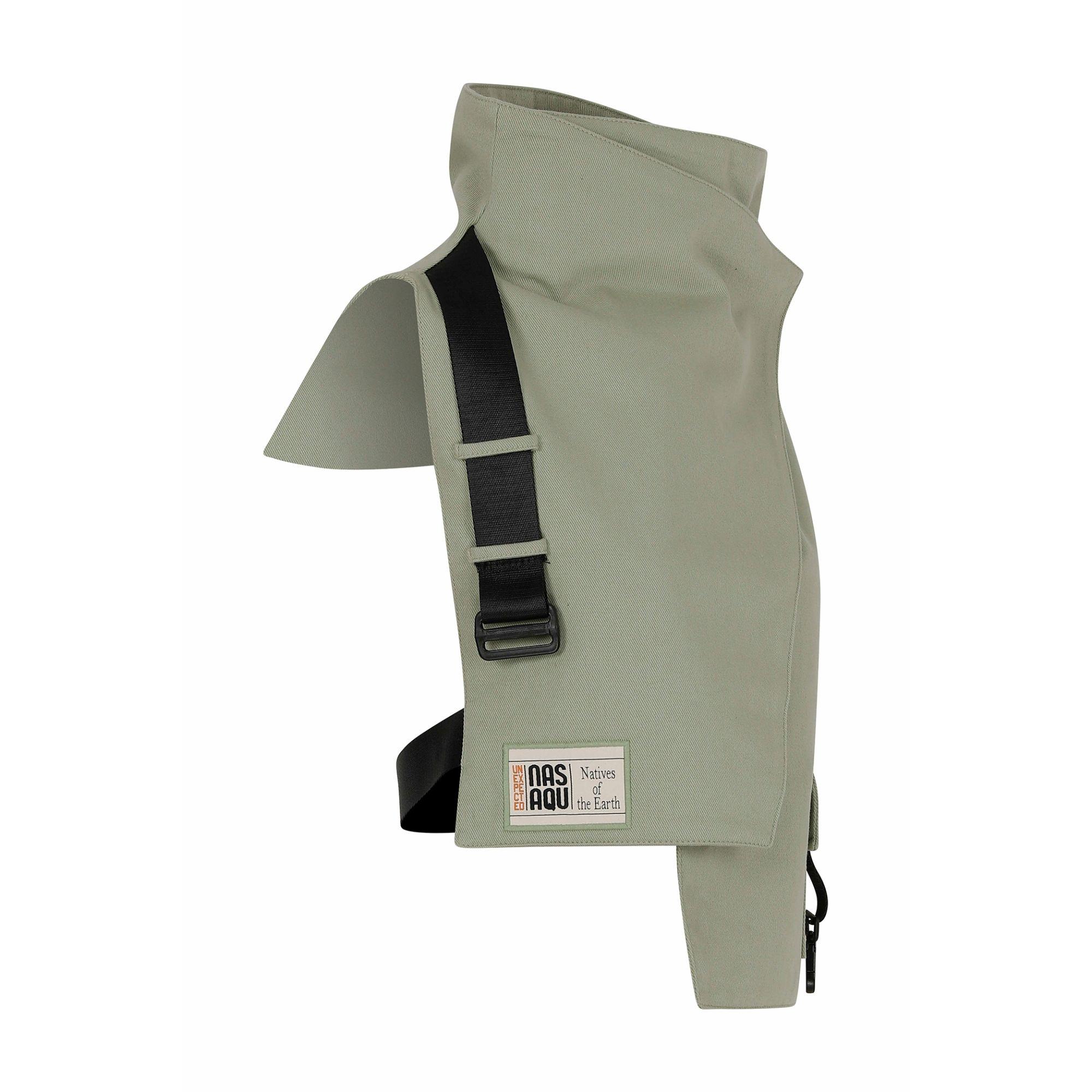 Nasaqu Unisex Ush Yüksek Yaka Haki Yelek