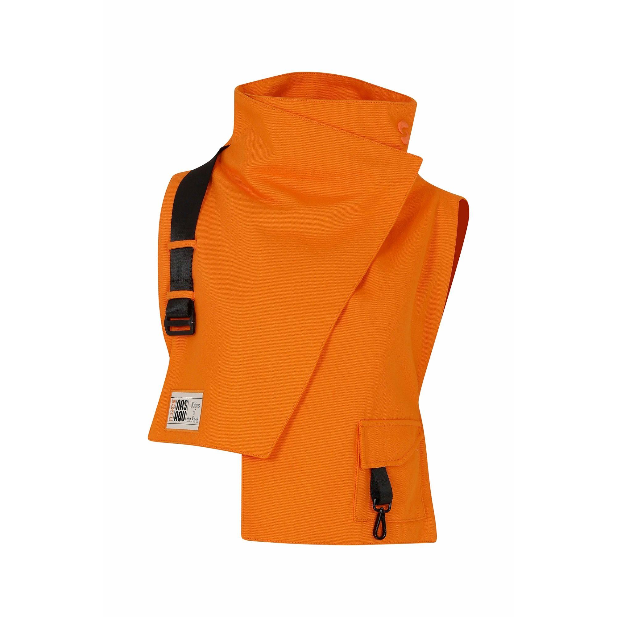 Nasaqu Unisex Ush Yüksek Yaka Oranj Yelek