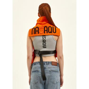  Nasaqu Unisex Ush Yüksek Yaka Oranj Yelek