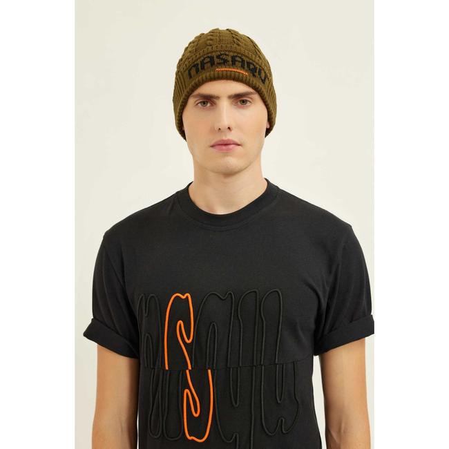  Nasaqu Unisex Satu Örgülü Haki Bere