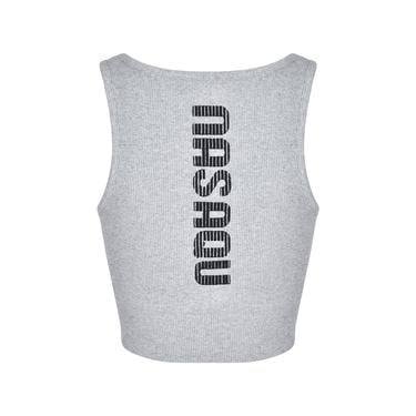  Nasaqu Kadın Açık Yaka Aktif Gri Krom Crop Top