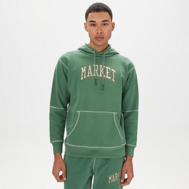  Market Triple Stitch Pullover Erkek Yeşil Hoodie
