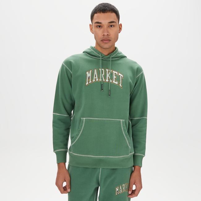  Market Triple Stitch Pullover Erkek Yeşil Hoodie