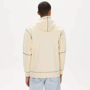  Market Triple Stitch Pullover Erkek Krem Hoodie