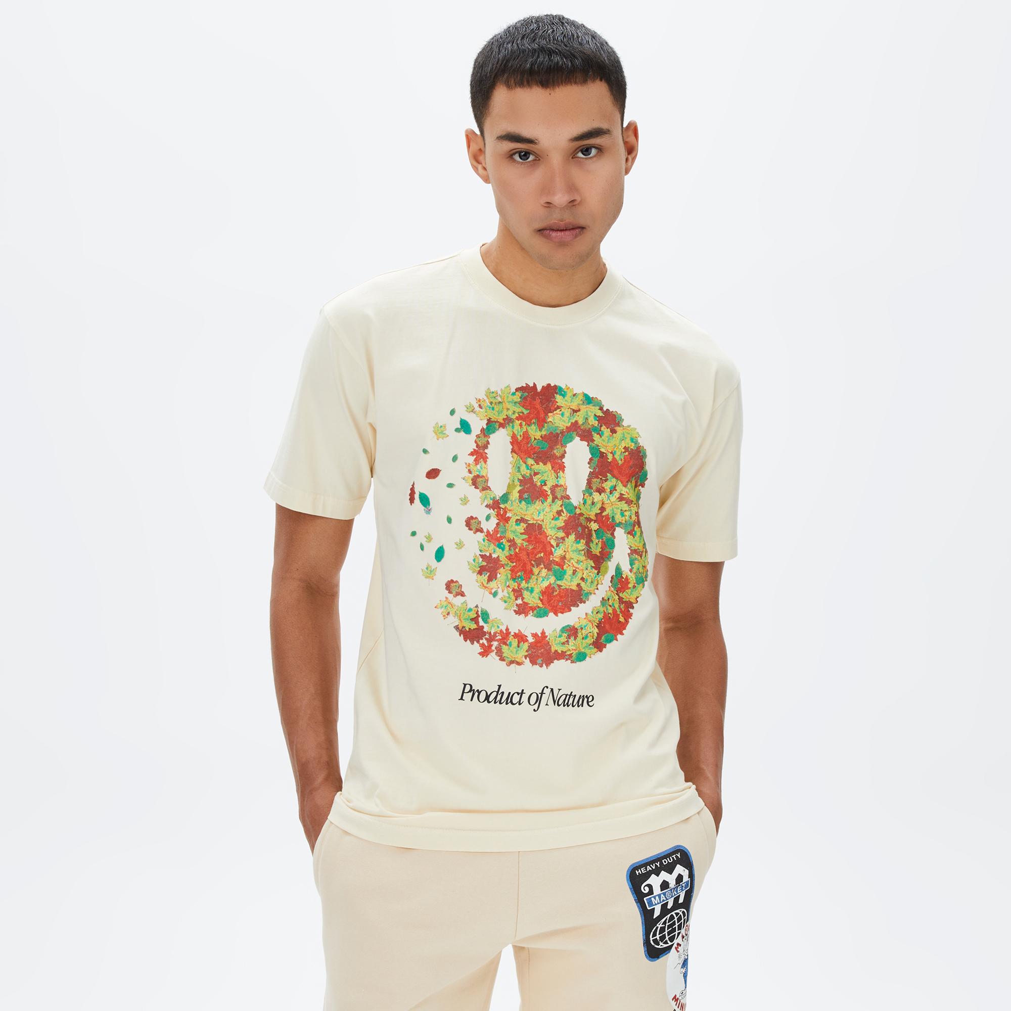 Market Smiley Product Of Nature Erkek Krem T-Shirt
