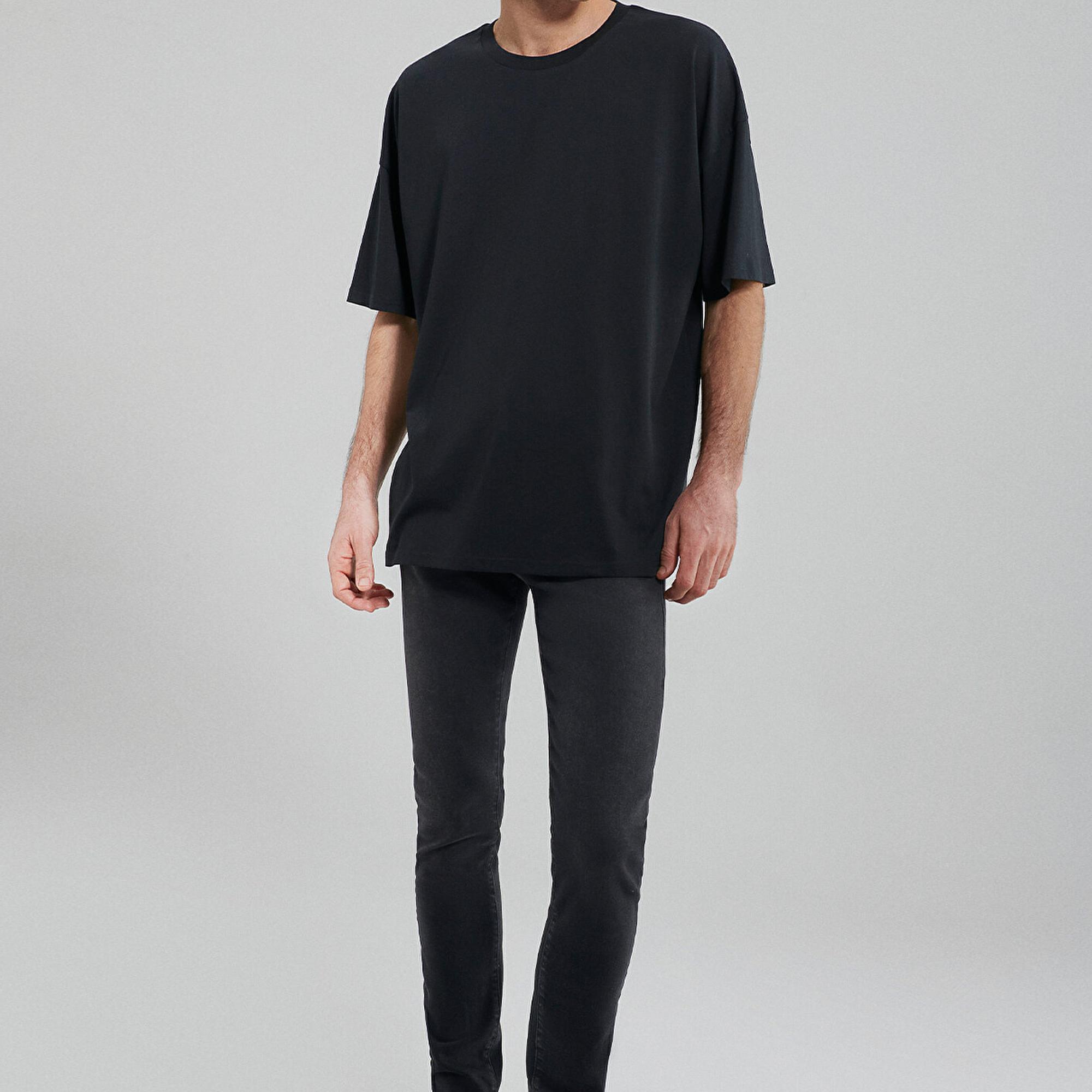 Mavi 2li Oversize Siyah Basic Tişört Seti Oversize / Geniş Kesim 0612162-900