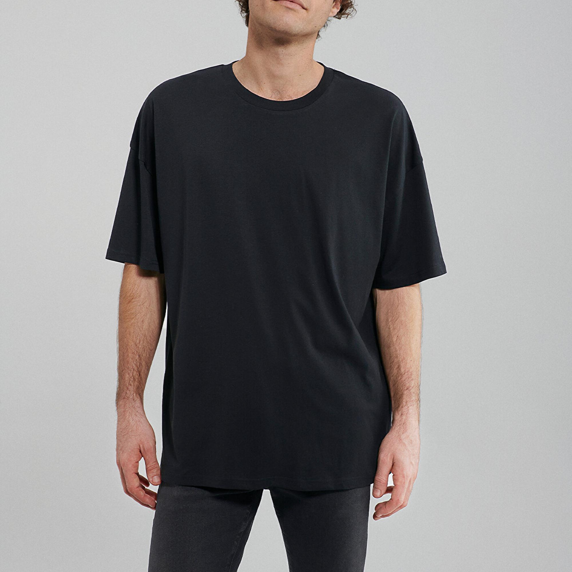 Mavi 2li Oversize Siyah Basic Tişört Seti Oversize / Geniş Kesim 0612162-900