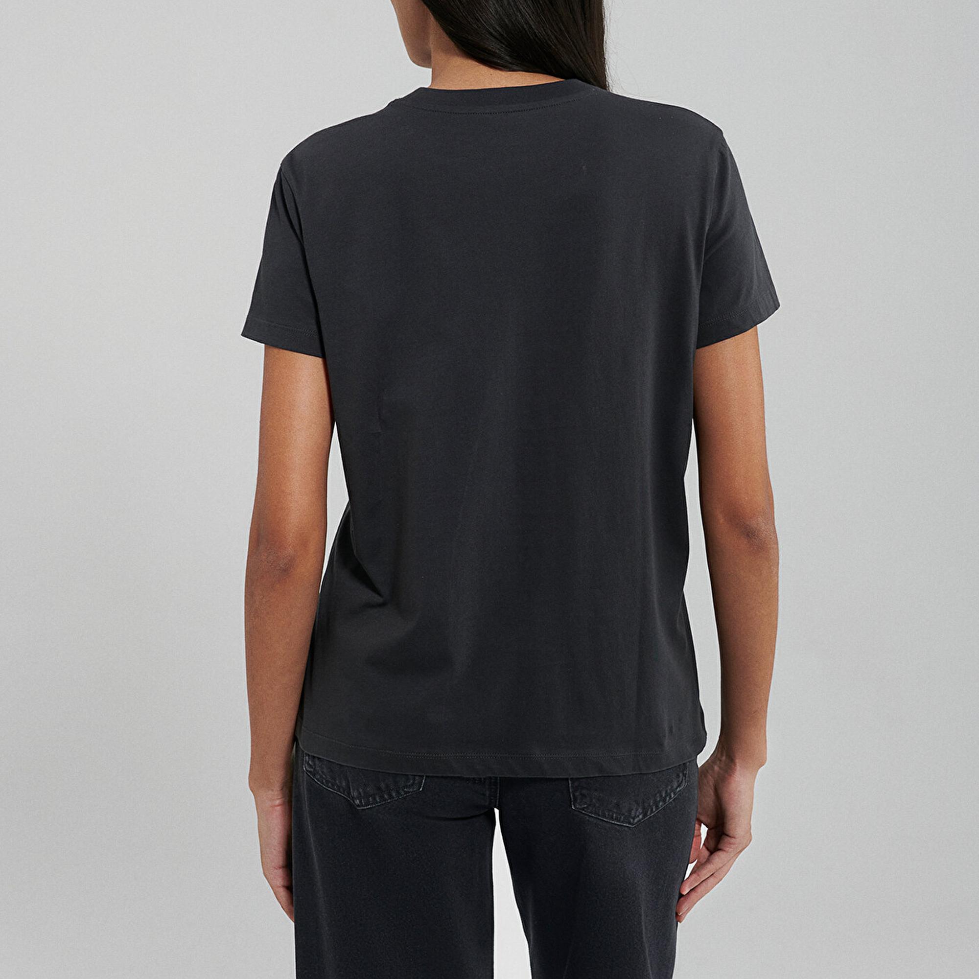 Mavi Mavi Logo Baskılı Gri Tişört Regular Fit / Normal Kesim 1612232-34853