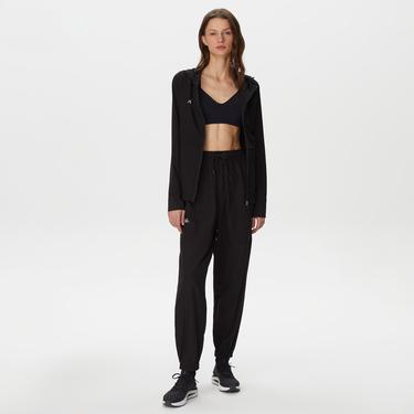  Kappa Logo Tama Kadın Siyah Outdoor Yağmurluk