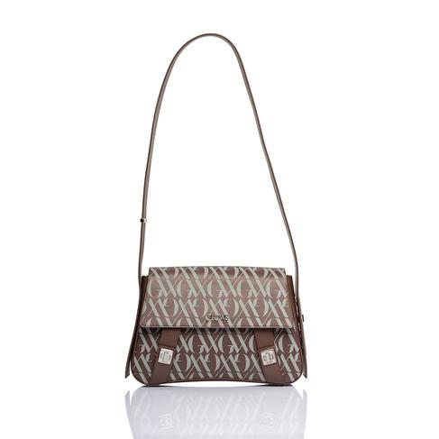  Glows Vega Kadın Deri Flap Çanta Kahverengi