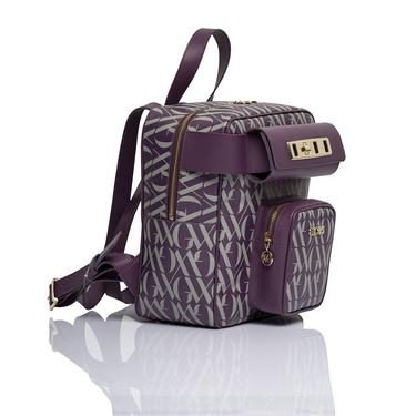  Glows Capella Kadın Deri Sırt Çantası Mor