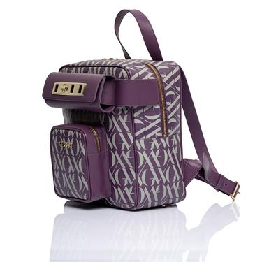  Glows Capella Kadın Deri Sırt Çantası Mor