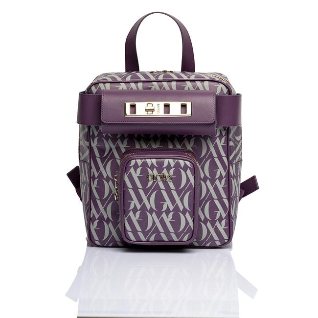  Glows Capella Kadın Deri Sırt Çantası Mor