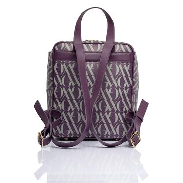 Glows Capella Kadın Deri Sırt Çantası Mor