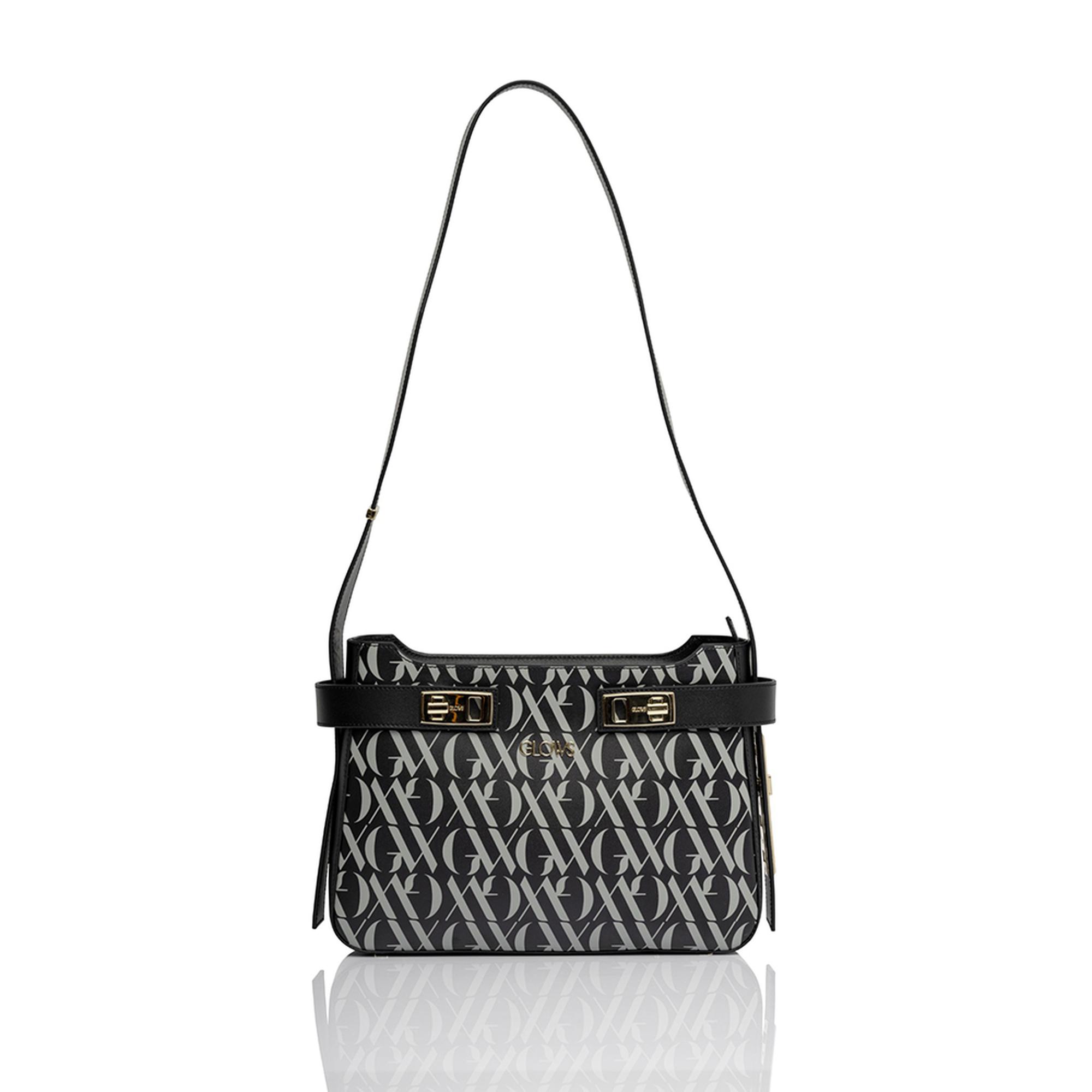 Glows Sirius Kadın Deri Omuz Çantası Siyah