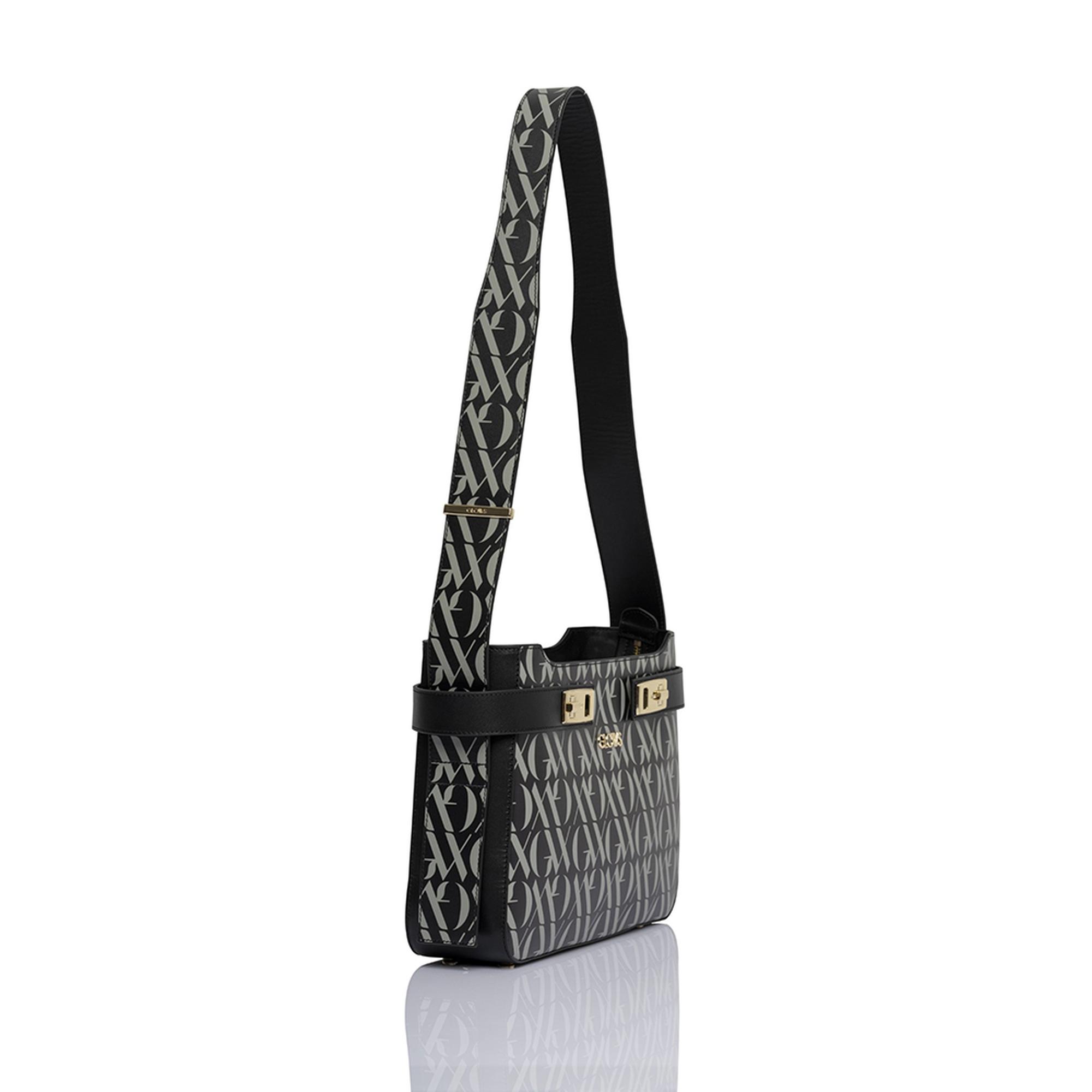 Glows Sirius Kadın Deri Omuz Çantası Siyah