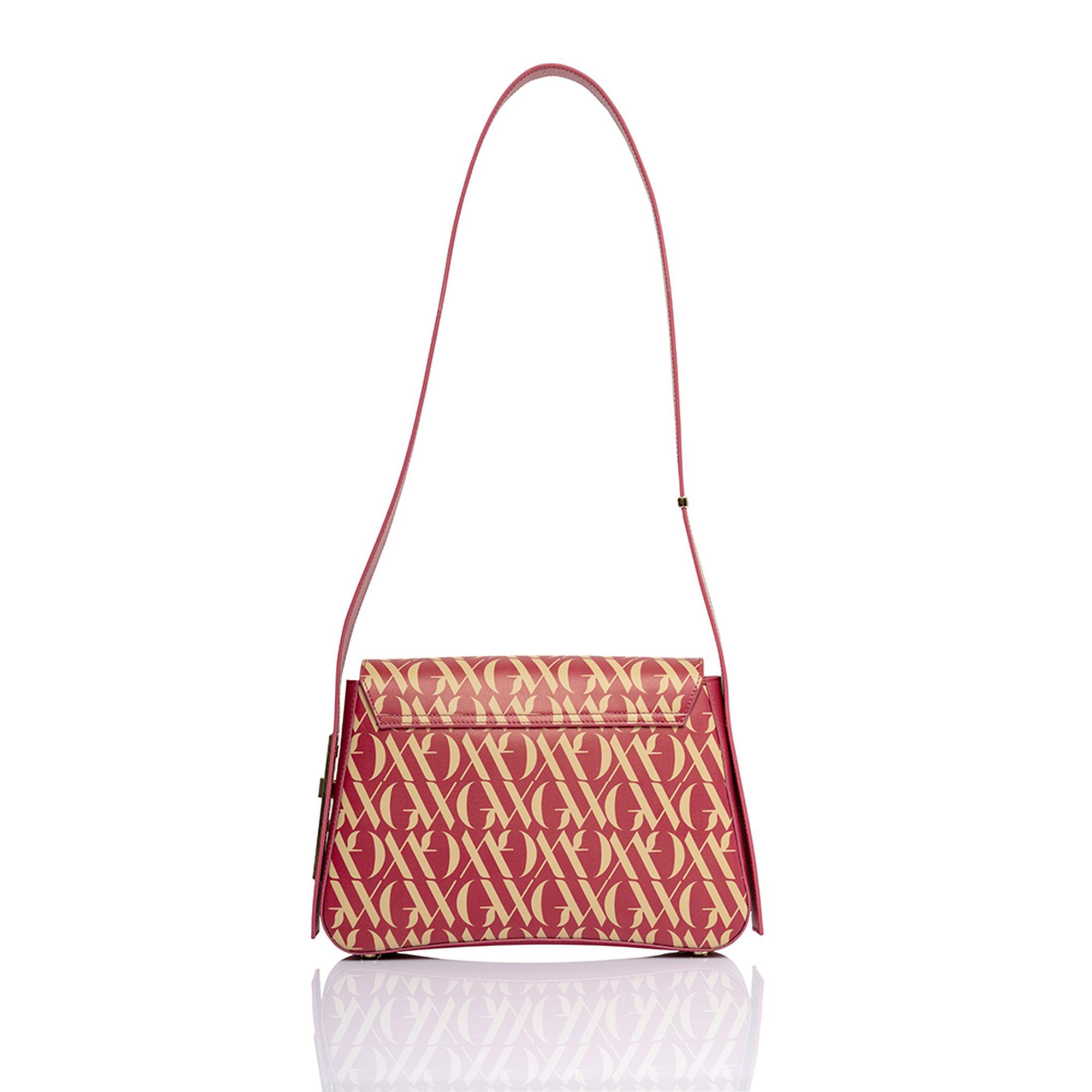 Glows Vega Kadın Deri Flap Çanta Fuşya