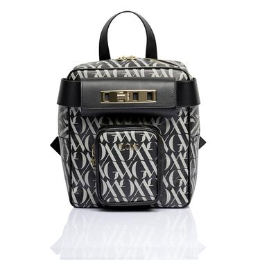  Glows Capella Kadın Deri Sırt Çantası Siyah