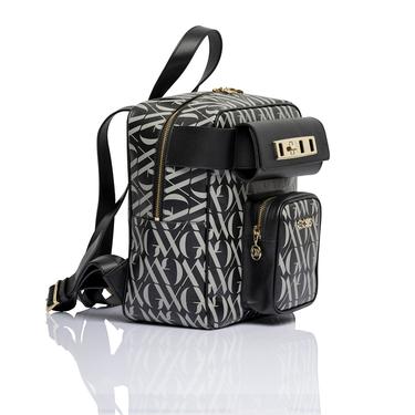  Glows Capella Kadın Deri Sırt Çantası Siyah