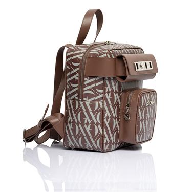  Glows Capella Kadın Deri Sırt Çantası Kahverengi