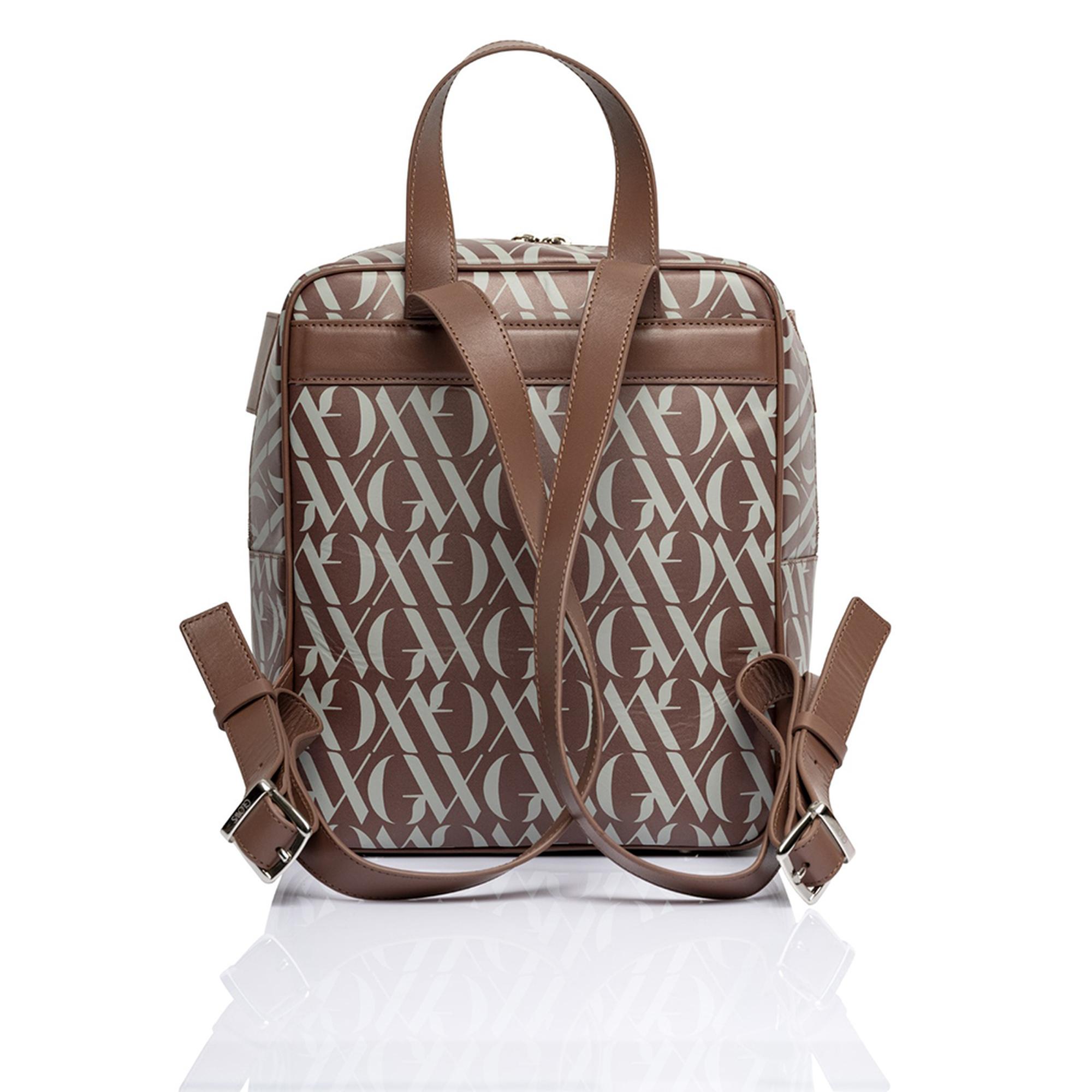 Glows Capella Kadın Deri Sırt Çantası Kahverengi